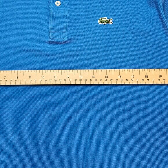 Lacoste Men's Polo Shirt Blue Size 6 (XL) Short Sleeve Collared - Picture 3 of 13